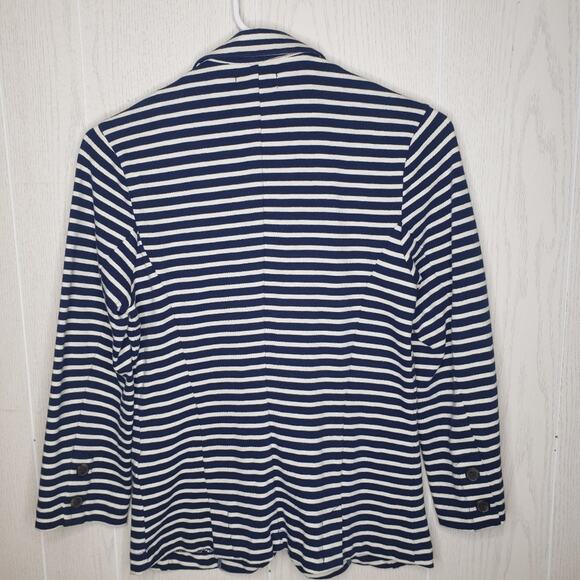 Lucky Brand preppy Navy striped nautical blazer jacket size small - Picture 3 of 7